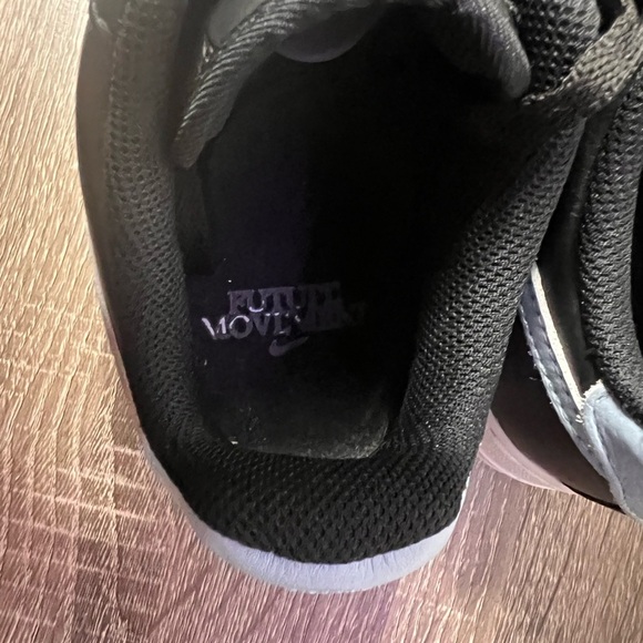 Nike Air Force 1 FM Customized Black Light Blue and White Sneakers Very Clean - Picture 13 of 15